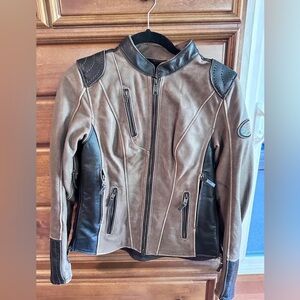 This is a Harley-Davidson Women's Gallun Leather Riding Jacket